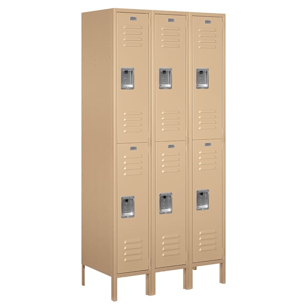 Salsbury Industries Wardrobe Locker, Tan, 18 in. D, Louvered 62368TN-U